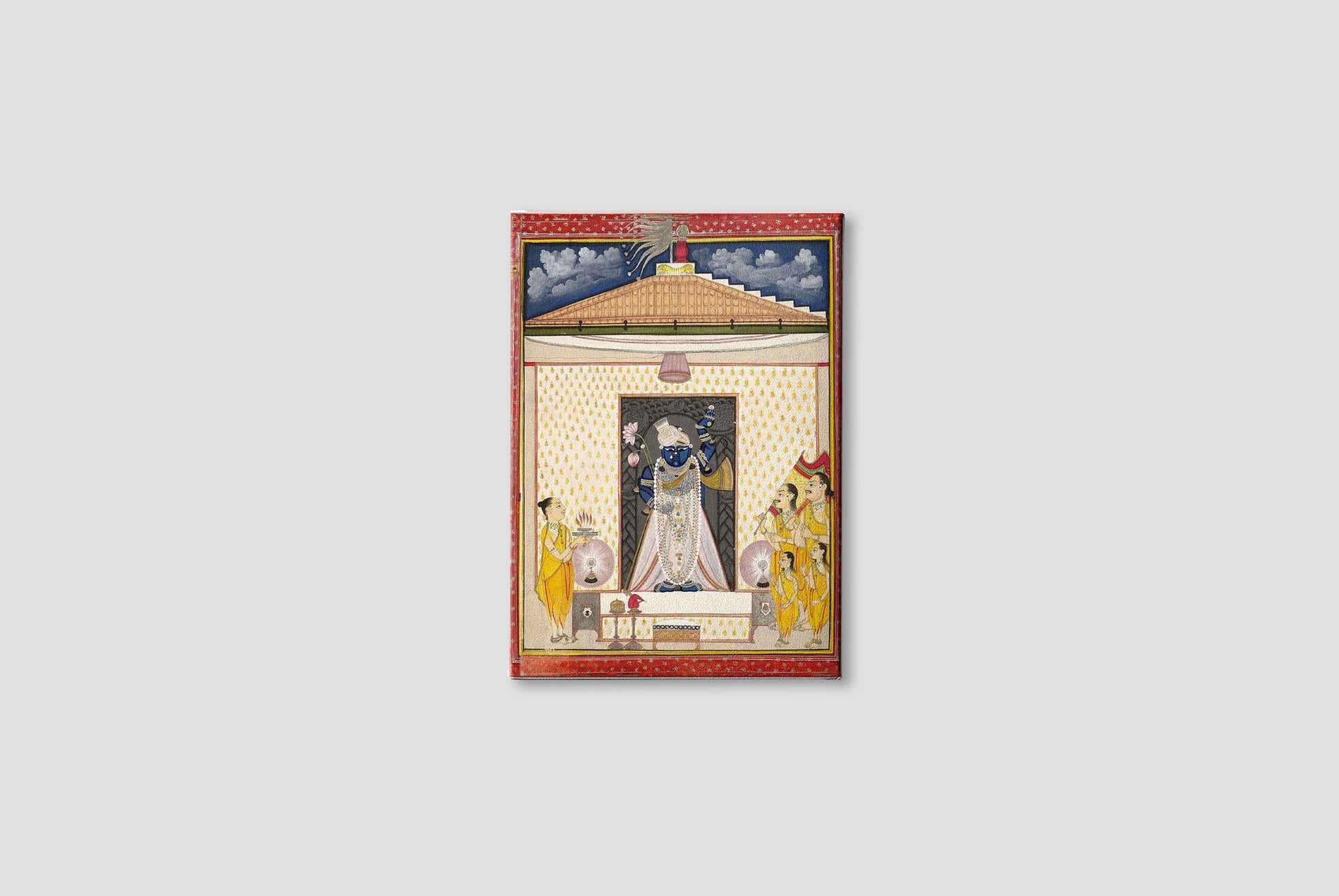 Shrinathji Painting - Meri Deewar 3 : 4 Vertical Premium Wall Art Canvas by MeriDeewar