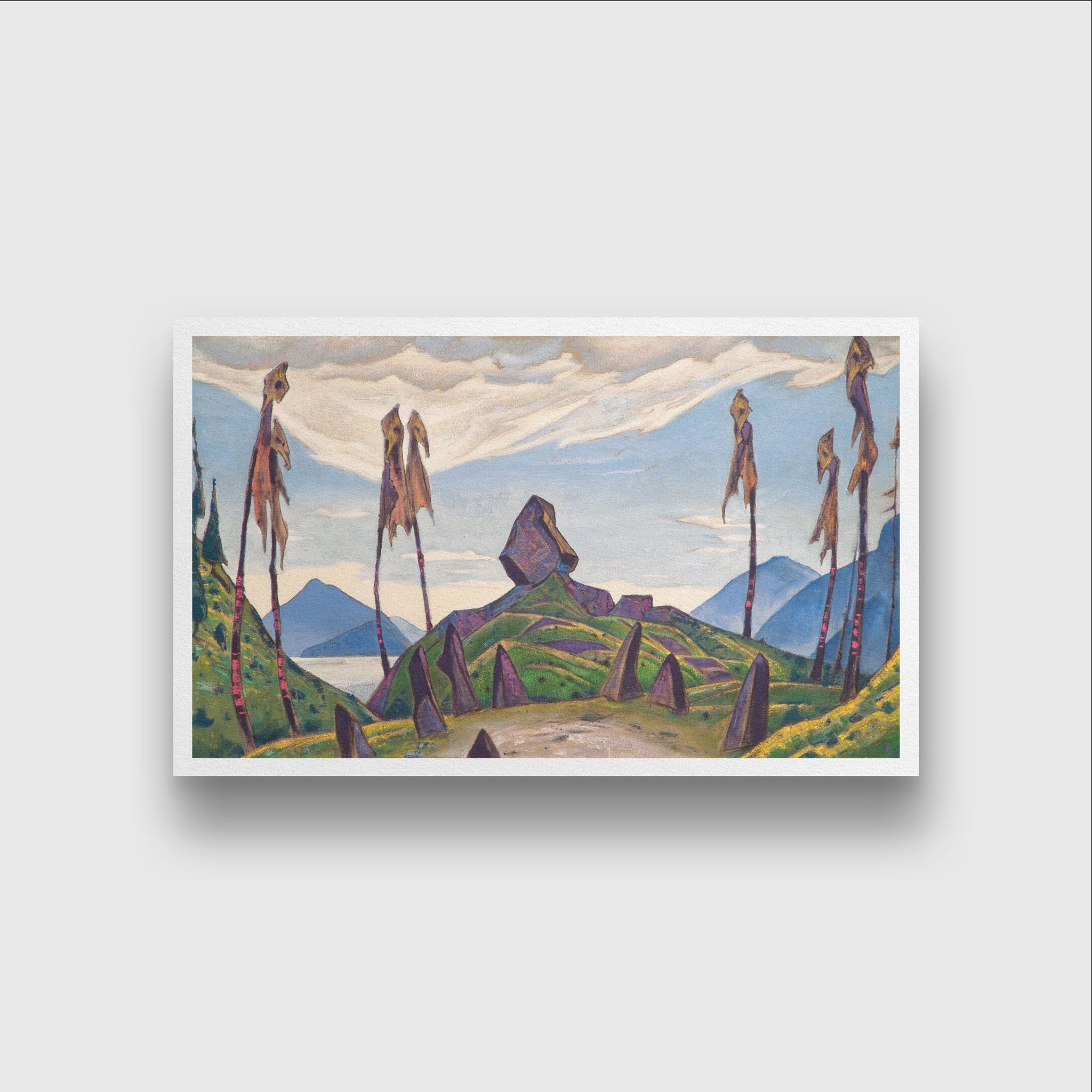 Shrine of Dreams Painting - Meri Deewar 3 : 2 Horizontal Premium Wall Art Canvas by MeriDeewar