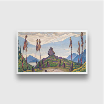 Shrine of Dreams Painting - Meri Deewar 3 : 2 Horizontal Premium Wall Art Canvas by MeriDeewar