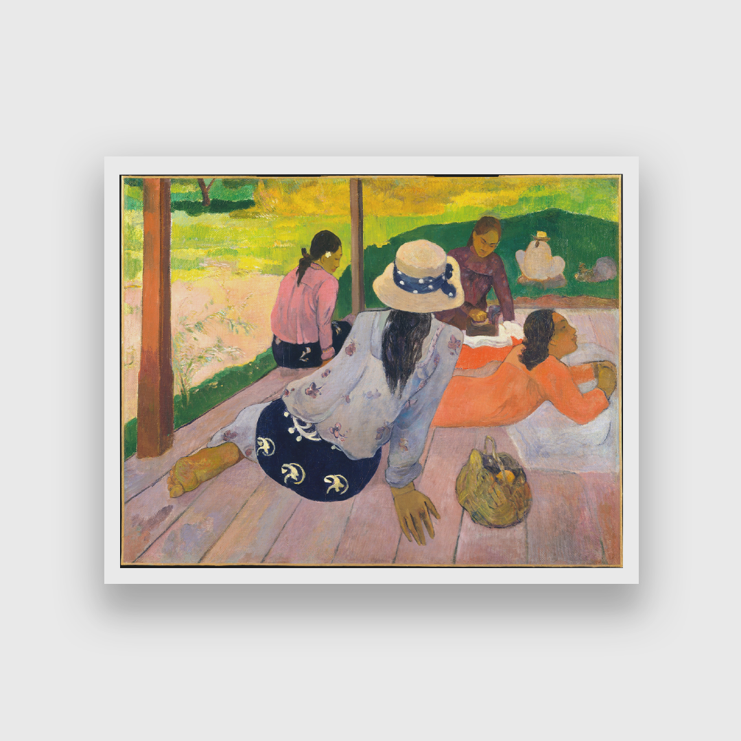 Siesta Painting 4 : 3 Horizontal Premium Wall Art Canvas by MeriDeewar