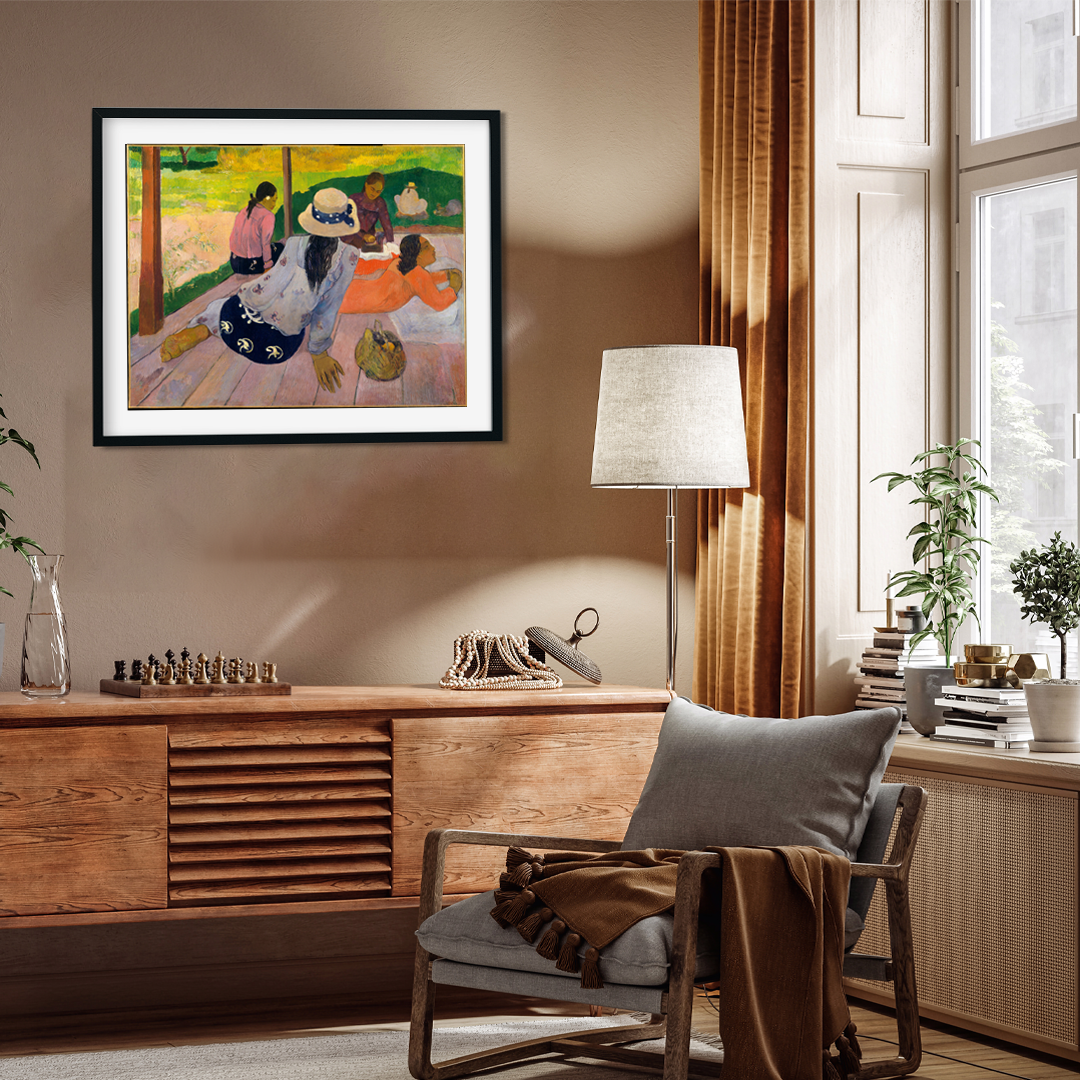 Siesta Painting 4 : 3 Horizontal Premium Wall Art Canvas by MeriDeewar