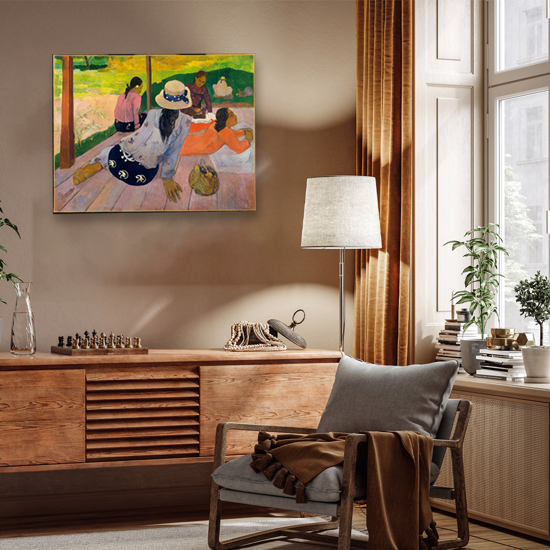 Siesta Painting 4 : 3 Horizontal Premium Wall Art Canvas by MeriDeewar