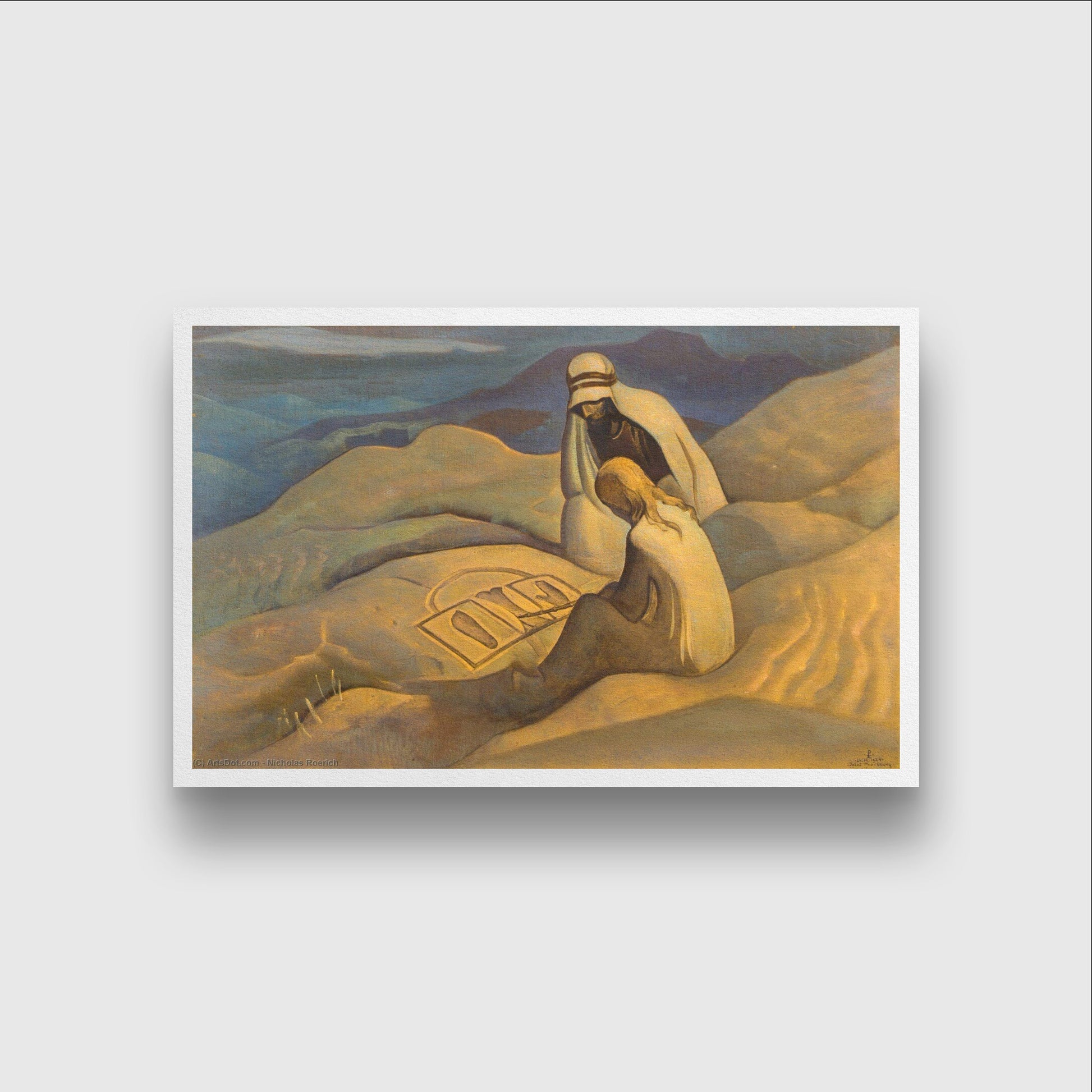 Sings Of Christ Painting - Meri Deewar 3 : 2 Horizontal Premium Wall Art Canvas by MeriDeewar