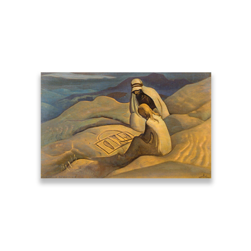 Sings Of Christ Painting - Meri Deewar 3 : 2 Horizontal Premium Wall Art Canvas by MeriDeewar