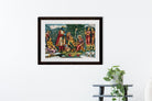 Sita-in-captivity-in-Lanka-being-tempted-by-Ravana Painting - Meri Deewar 3 : 2 Horizontal Premium Wall Art Canvas by MeriDeewar