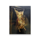 Slaugtered Ox Painting - Meri Deewar 3 : 4 Vertical Premium Wall Art Canvas by MeriDeewar
