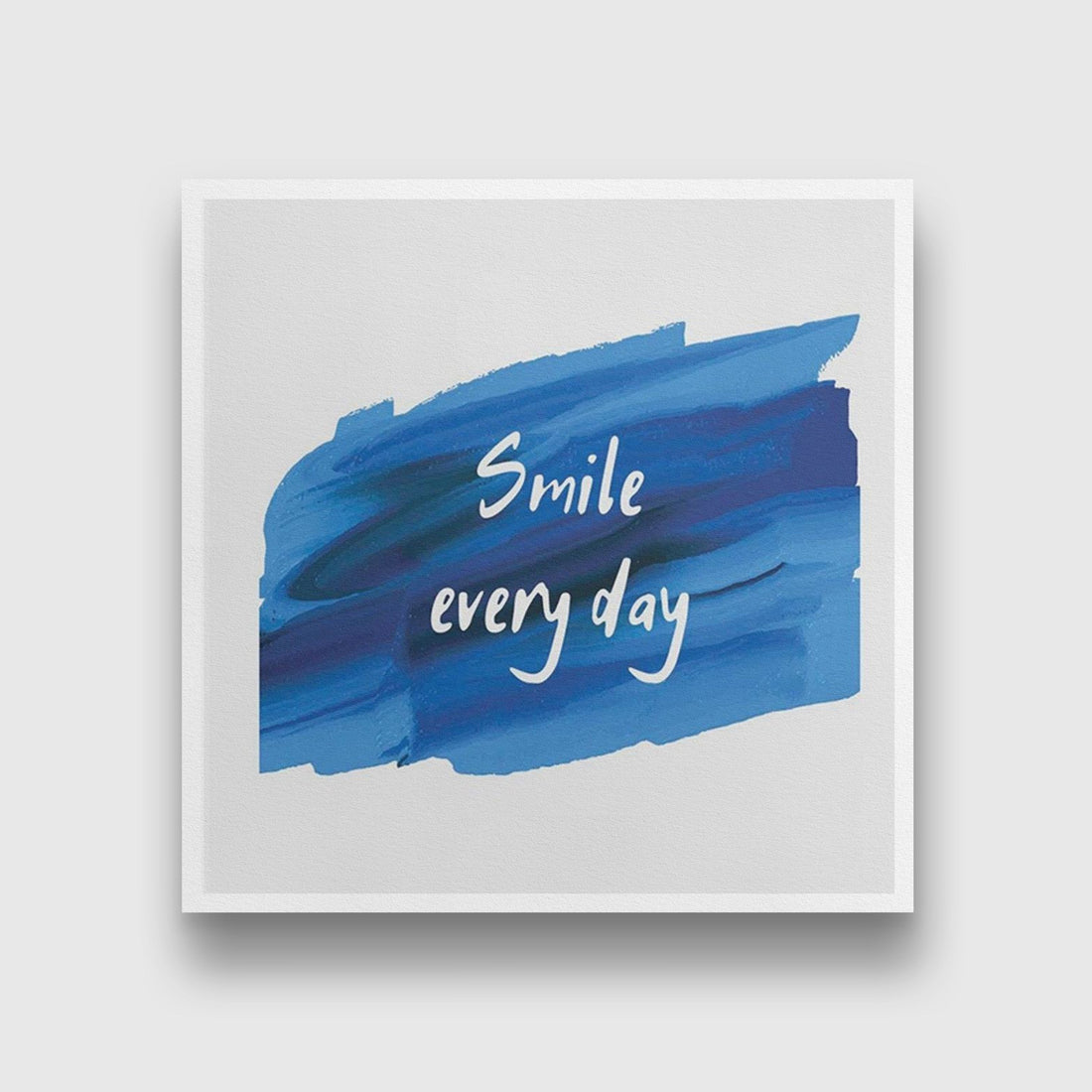 Smile everyday Art Painting - Meri Deewar 1 : 1 Square Premium Wall Art Canvas by MeriDeewar