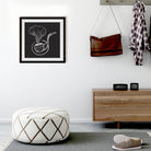 Smoking pipe Hand drawing Painting - Meri Deewar 1 : 1 Square Premium Wall Art Canvas by MeriDeewar