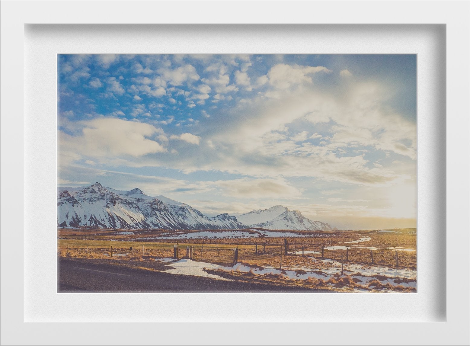 Snow clad peaks Painting - Meri Deewar 3 : 2 Horizontal Premium Wall Art Canvas by MeriDeewar