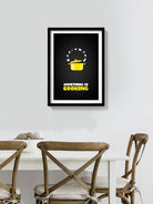 Something is cooking poster- Meri Deewar Poster A3 / Poster Premium Wall Art Canvas by MeriDeewar