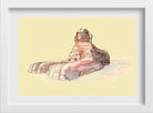 Sphinx Of Giza Illustration Painting -  Meri Deewar 3 : 2 Horizontal Premium Wall Art Canvas by MeriDeewar
