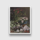 Spring Flowers Painting-Meri Deewar 3 : 4 Vertical Premium Wall Art Canvas by MeriDeewar