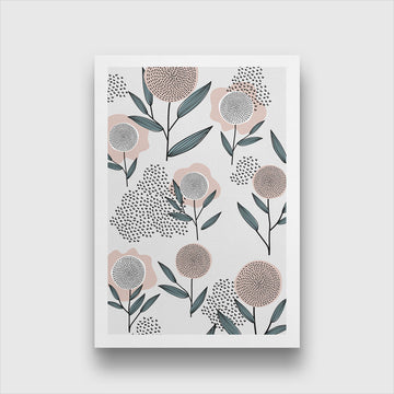 Spring Flowers Painting 2 : 3 Vertical Premium Wall Art Canvas by MeriDeewar