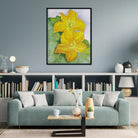 Squash Blossoms Painting - Meri Deewar 3 : 4 Vertical Premium Wall Art Canvas by MeriDeewar
