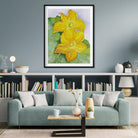 Squash Blossoms Painting - Meri Deewar 3 : 4 Vertical Premium Wall Art Canvas by MeriDeewar