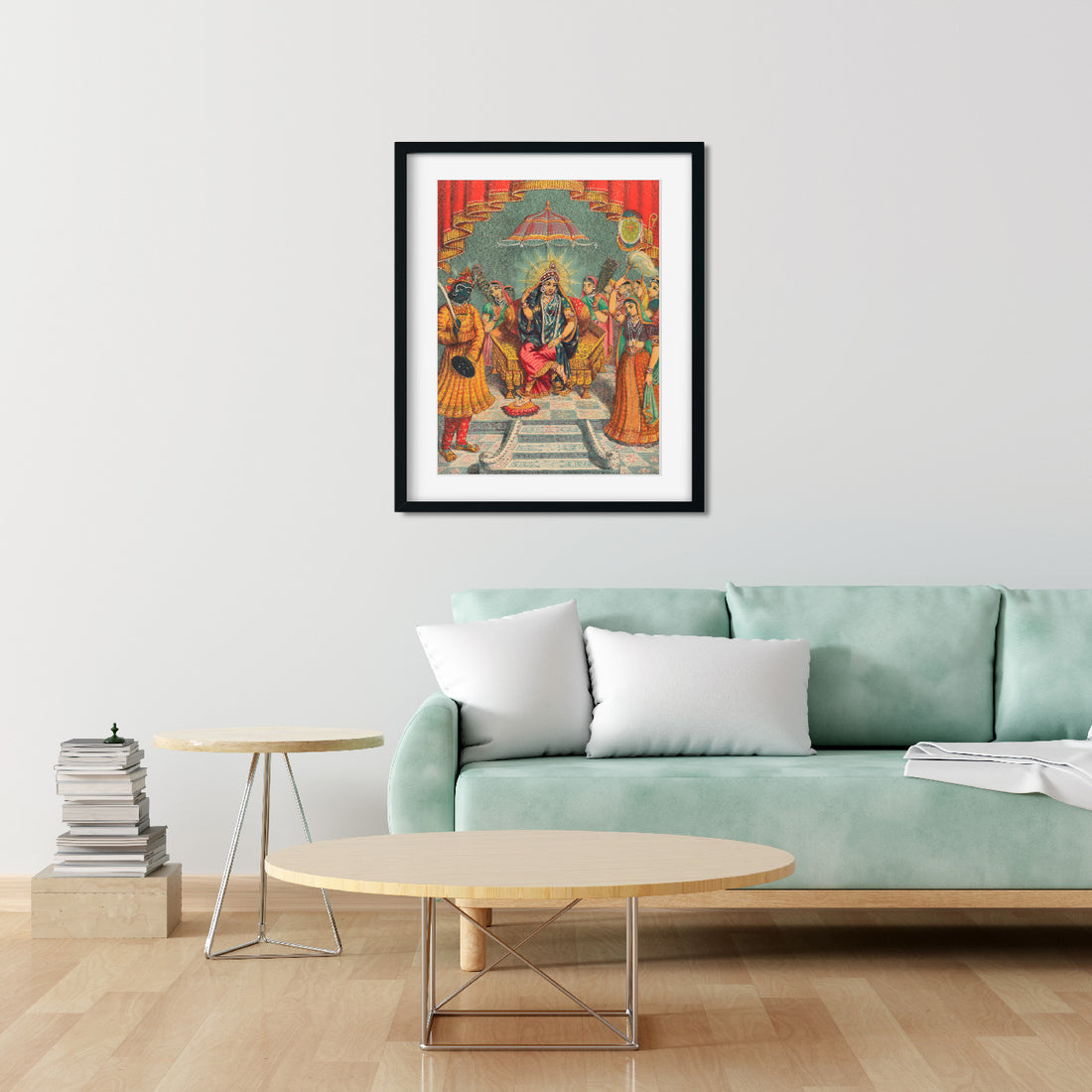 Sri Rai Raja Painting 3 : 4 Vertical Premium Wall Art Canvas by MeriDeewar