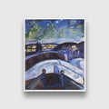 Starry Night Painting - Meri Deewar 5 : 6 Vertical Premium Wall Art Canvas by MeriDeewar