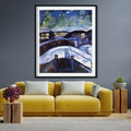 Starry Night Painting - Meri Deewar 5 : 6 Vertical Premium Wall Art Canvas by MeriDeewar
