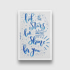 Stars Shining for you Art Painting - Meri Deewar 2 : 3 Vertical Premium Wall Art Canvas by MeriDeewar