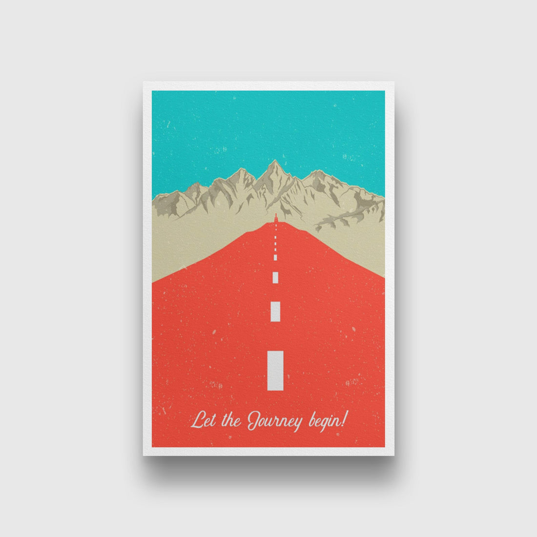 Start the Journey Art Painting - Meri Deewar 1 : 1 Square Premium Wall Art Canvas by MeriDeewar