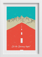 Start the Journey Art Painting - Meri Deewar 1 : 1 Square Premium Wall Art Canvas by MeriDeewar