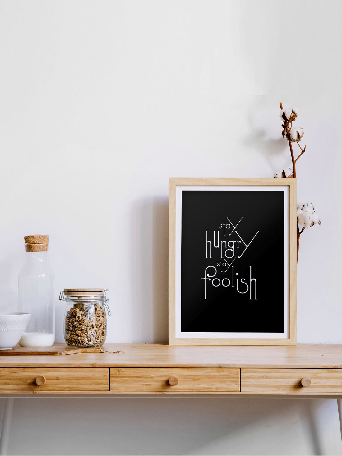 Stay Hungry _Poster- Meri Deewar Poster A3 / Poster Premium Wall Art Canvas by MeriDeewar