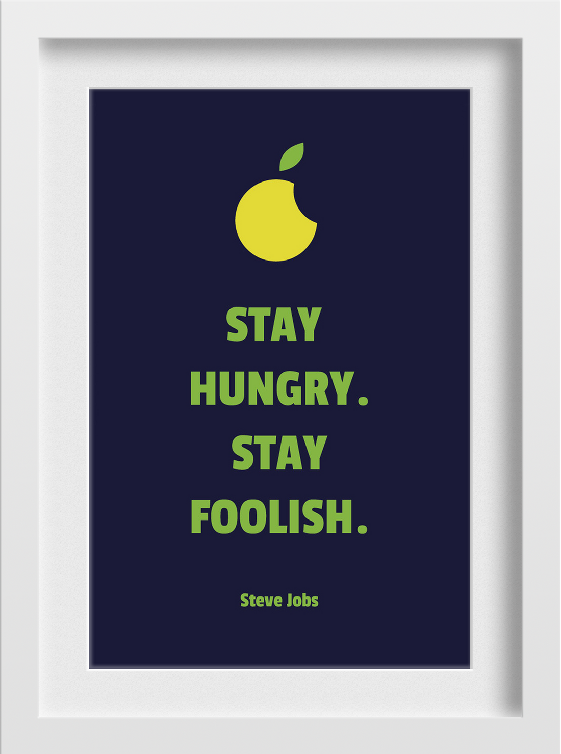 Stay hungry Painting - Meri Deewar 2 : 3 Vertical Premium Wall Art Canvas by MeriDeewar