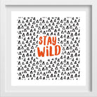 Stay Wild Art painting - Meri Deewar 1 : 1 Square Premium Wall Art Canvas by MeriDeewar