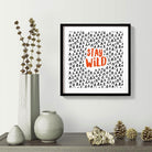 Stay Wild Art painting - Meri Deewar 1 : 1 Square Premium Wall Art Canvas by MeriDeewar