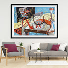 Stenographic Figure-Meri Deewar 4 : 3 Horizontal Premium Wall Art Canvas by MeriDeewar