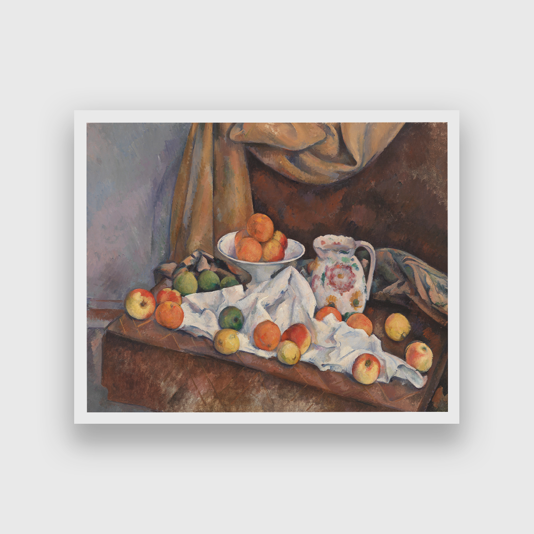 Still Life Nature Morte Painting 5 : 4 Horizontal Premium Wall Art Canvas by MeriDeewar
