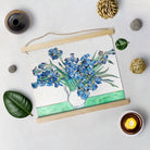 Still Life Vase With Irises By Van Gogh Hanging Canvas Painting - Meri Deewar Hanging Canvas Premium Wall Art Canvas by MeriDeewar