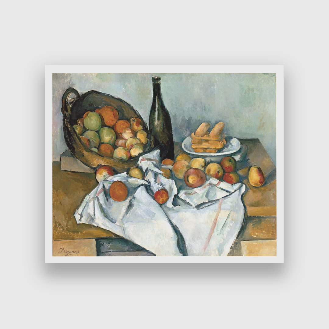 Still Life with Apples Painting 5 : 4 Horizontal Premium Wall Art Canvas by MeriDeewar