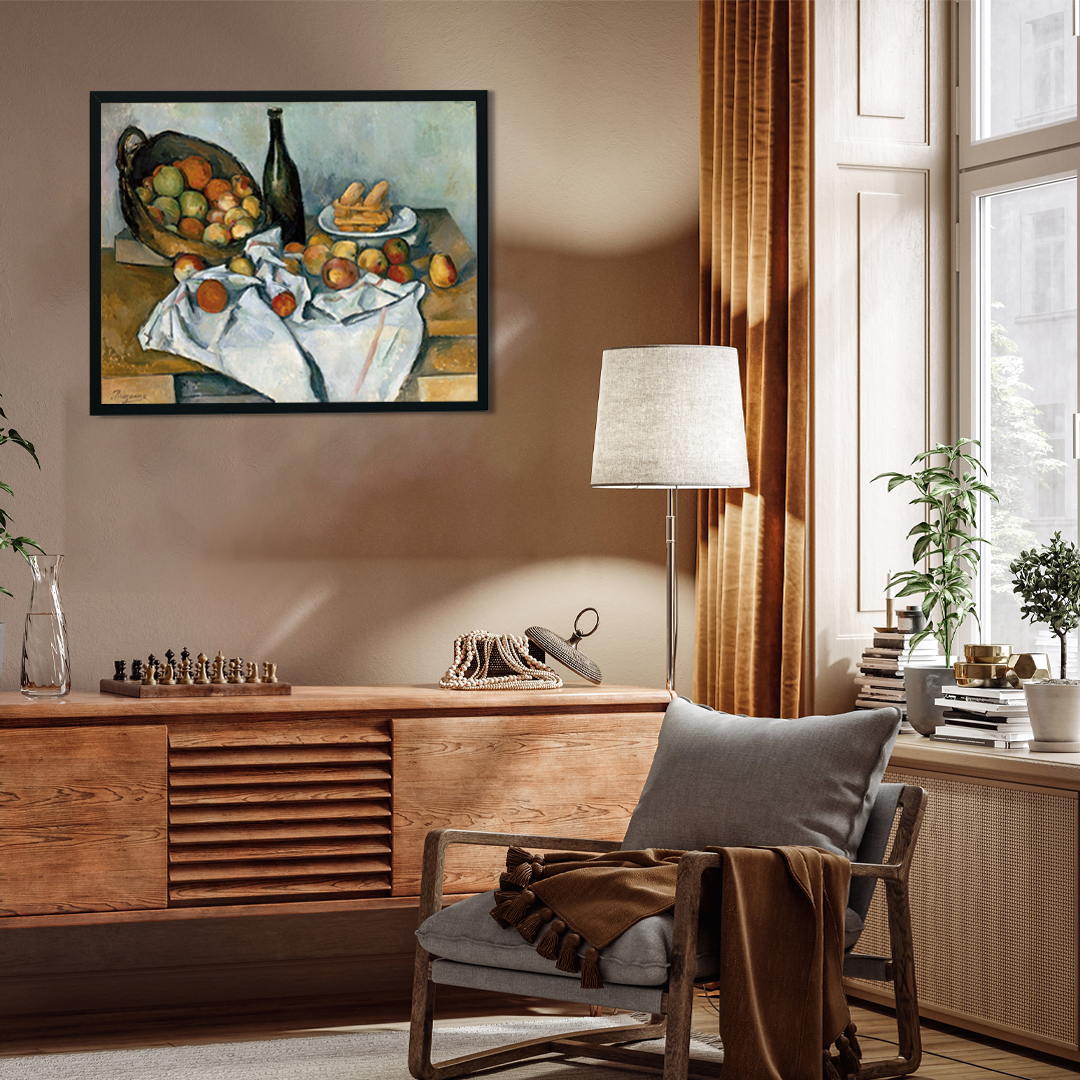 Still Life with Apples Painting 5 : 4 Horizontal Premium Wall Art Canvas by MeriDeewar