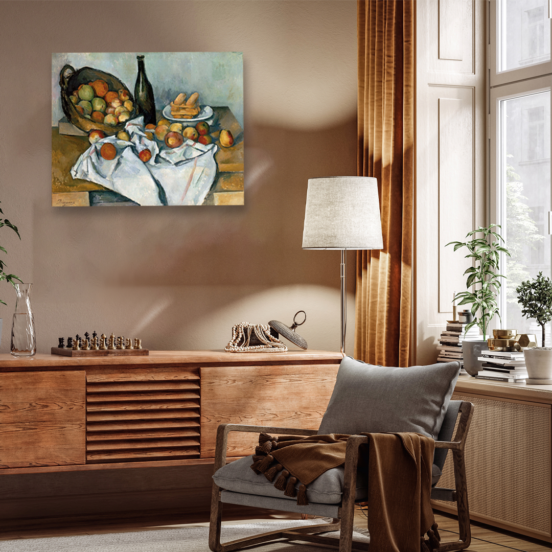 Still Life with Apples Painting 5 : 4 Horizontal Premium Wall Art Canvas by MeriDeewar