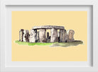 Stonehenge Illustration Painting - Meri  Deewar 3 : 2 Horizontal Premium Wall Art Canvas by MeriDeewar
