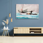 Stowing Sail painting - Meri Deewar 3 : 2 Horizontal Premium Wall Art Canvas by MeriDeewar