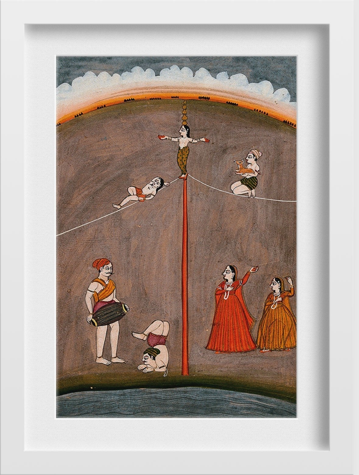 Street Painting - Meri Deewar 2 : 3 Vertical Premium Wall Art Canvas by MeriDeewar