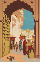 Streets of India Art Painting - Meri Deewar 2 : 3 Vertical Premium Wall Art Canvas by MeriDeewar