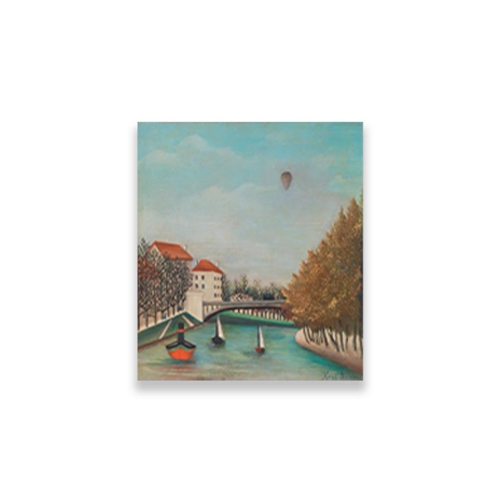 Study for View of the Pont de Sèvres painting - Meri Deewar 1 : 1 Square Premium Wall Art Canvas by MeriDeewar