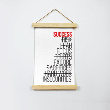 Success Poster Canvas Hanging Canvas Premium Wall Art Canvas by MeriDeewar