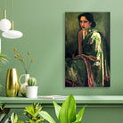 Sumair Painting Made By Amrita Sher-Gil- Meri Deewar 1 : 2 Vertical Premium Wall Art Canvas by MeriDeewar