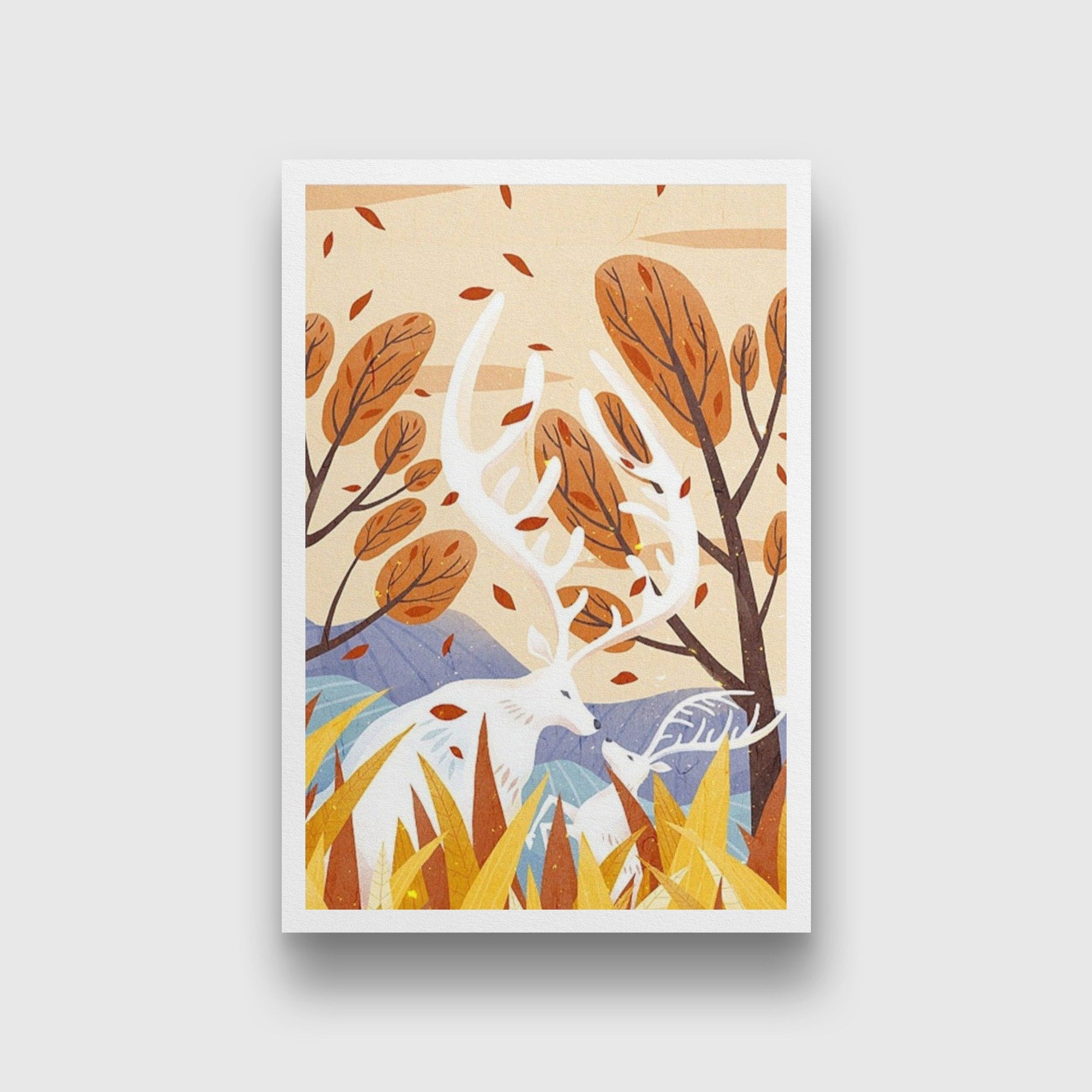 Summer Artwork Painting - Meri Deewar 2 : 3 Vertical Premium Wall Art Canvas by MeriDeewar