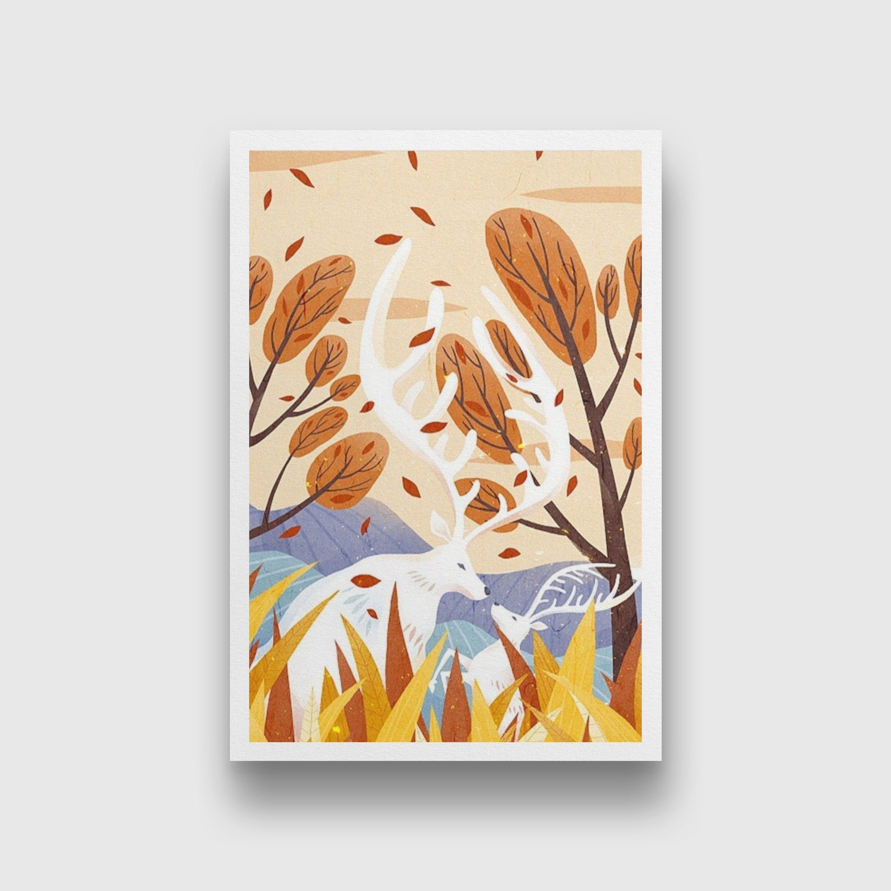 Summer Artwork Painting - Meri Deewar 2 : 3 Vertical Premium Wall Art Canvas by MeriDeewar