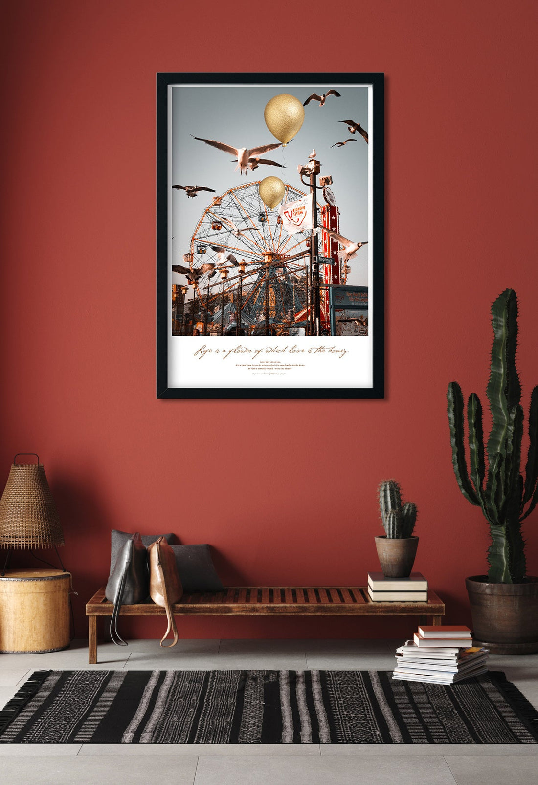 Summer Ride Painting 2 : 3 Vertical Premium Wall Art Canvas by MeriDeewar