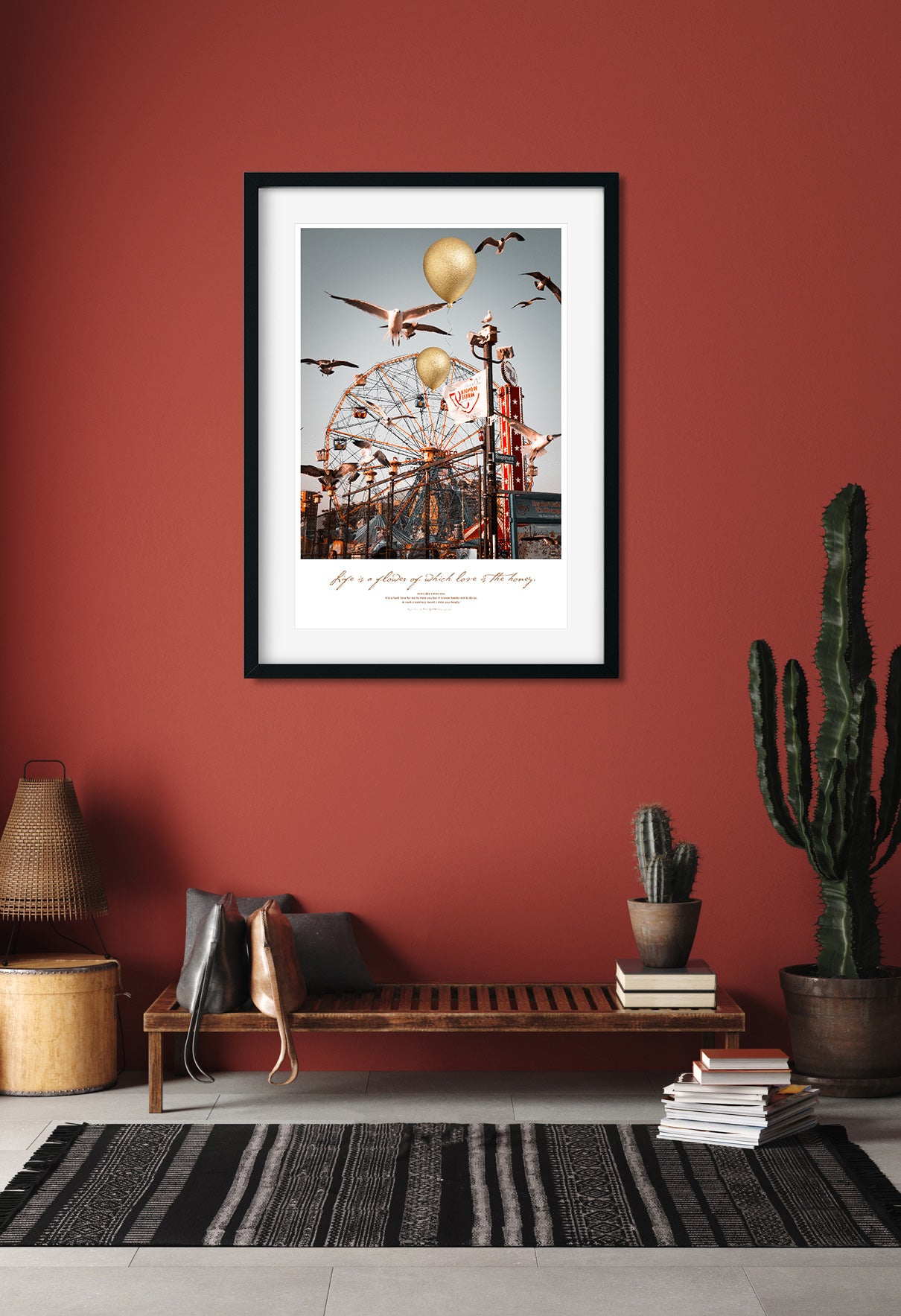 Summer Ride Painting 2 : 3 Vertical Premium Wall Art Canvas by MeriDeewar