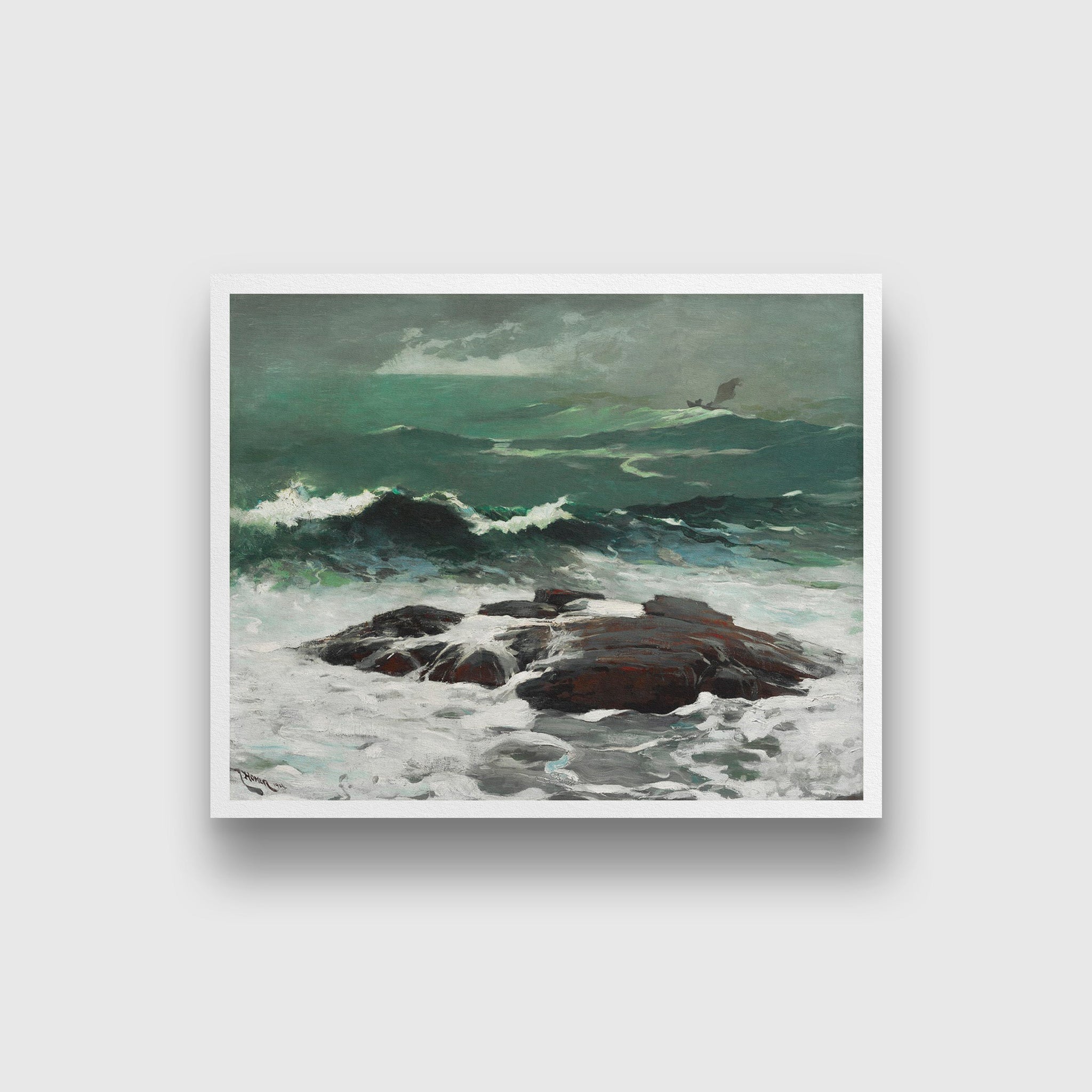 Summer Squall painting - Meri Deewar 5 : 4 Horizontal Premium Wall Art Canvas by MeriDeewar