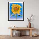 Sunflower Painting - Meri Deewar 3 : 4 Vertical Premium Wall Art Canvas by MeriDeewar