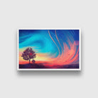 Sunrise Abstract Painting - Meri Deewar 3 : 2 Horizontal Premium Wall Art Canvas by MeriDeewar