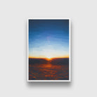 Sunrise and blue sky Painting - Meri Deewar 2 : 3 Vertical Premium Wall Art Canvas by MeriDeewar